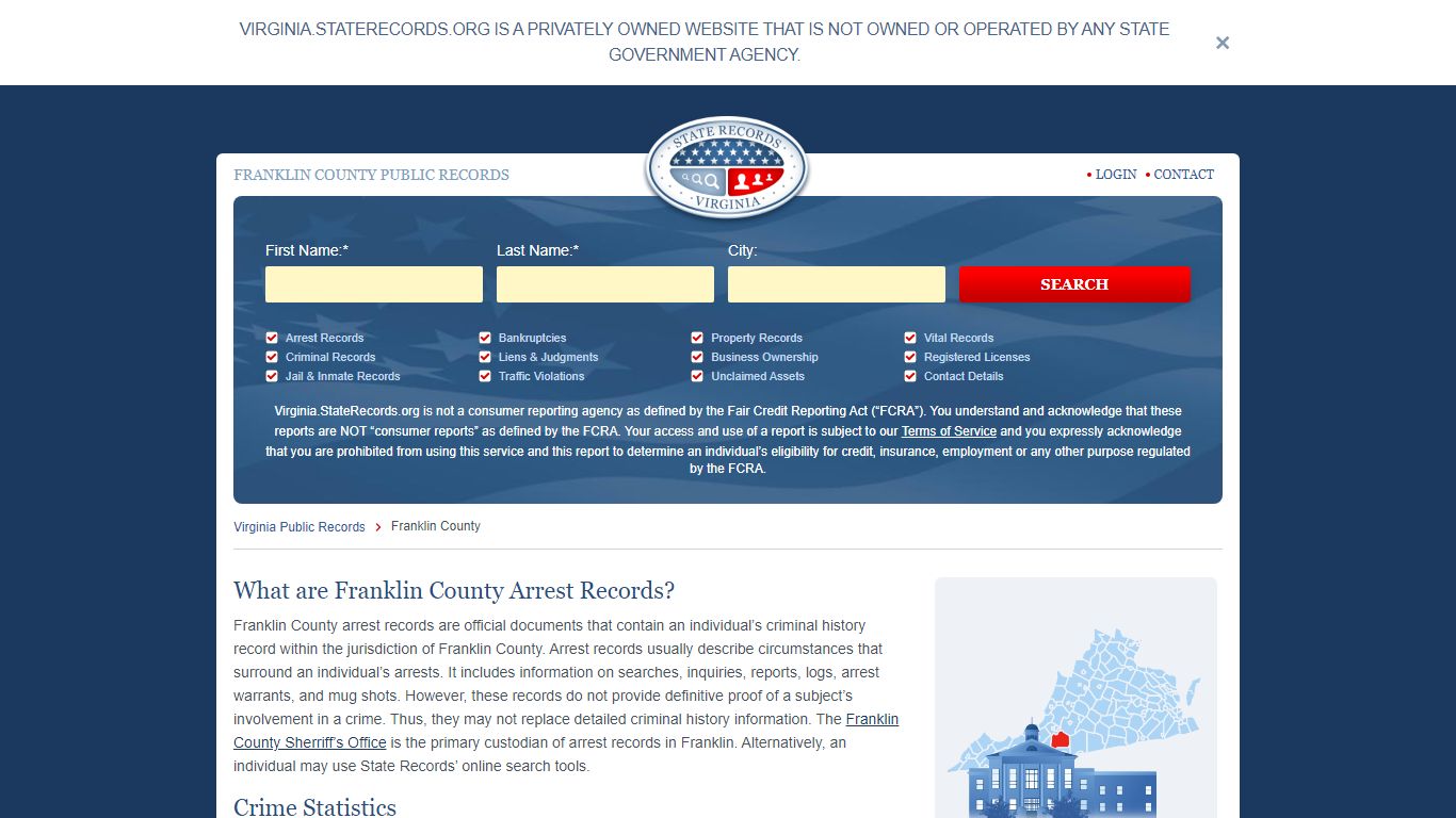 Franklin County Arrest, Court, and Public Records | StateRecords.org